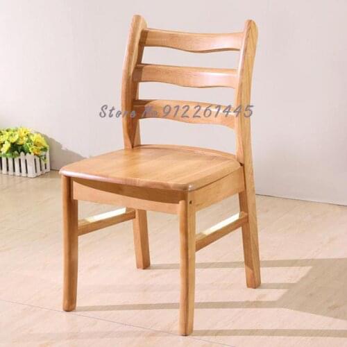 Fully Equipped Solid Wood Chair Backrest Stool Dining Chair Home Restaurant Dining Thickened Dining Table And Chair