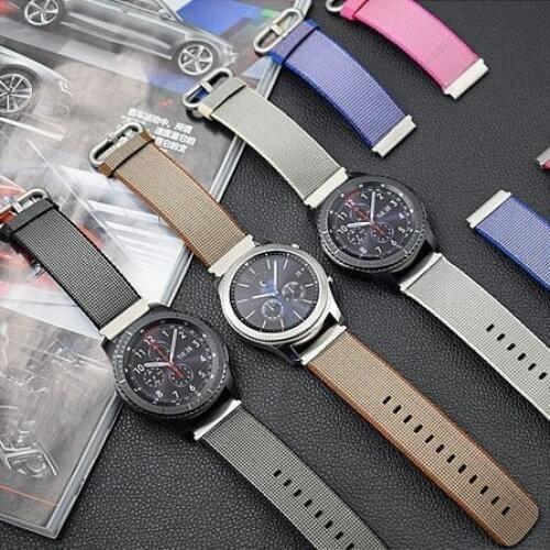 20-22mm Nylon Watch Band For Huawei Watch 2 Pro Strap For Samsung Gear S3 Classic Frontier Gear Sport Huami 1 2 Watch Bracelet
