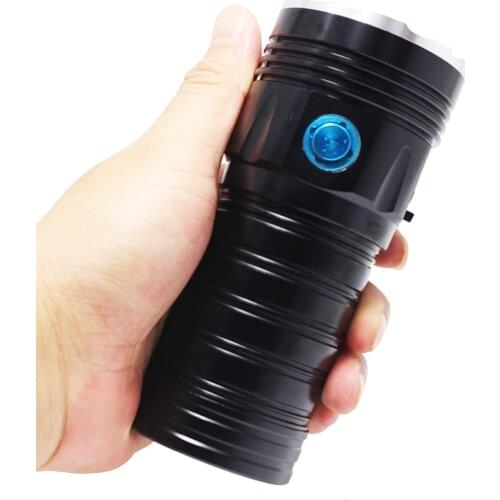 LED Flashlight Battery-Powered Tactical Pocket Torch With High 100000 Lumens For Camping Outdoor Emergency Everyday