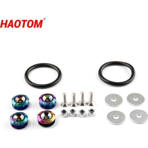 Universal CNC Car Billet Bumper Trunk Quick Release Fastener Kit Lock Auto Surround Reinforcement Screw Bumper Gasket