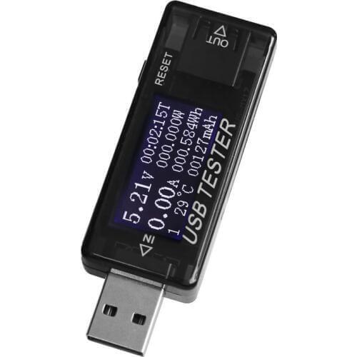 USB Battery Tester Digital Meter Current Voltage Capacity Detector Indicator Tester Current LED Voltage Charger USB Tester