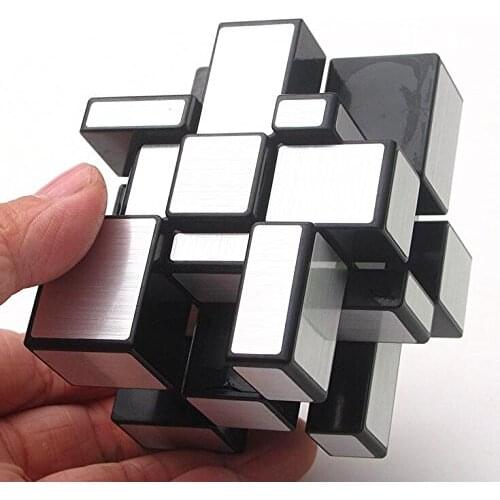 CuberSpeed Qiyi Mirror 3x3x3 Blue/Golden/Silver Sticker Magic Cube