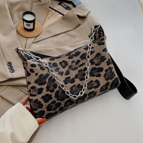 Women Bag PU Flap Chains Fashion MINI Shoulder Bag Purses And Handbag Leopard Women Bag Euro-America Style