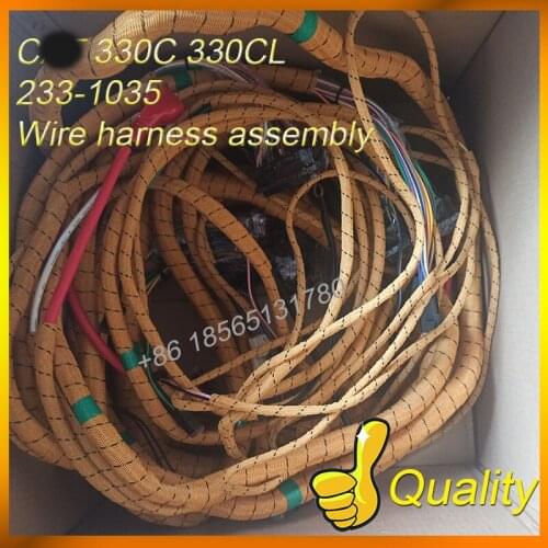 233-1035 CAT 330C E330CL Excavator Chassis Wiring Harness Assembly 2331035 Caterpillar High Temperature Resistance Wire Harness
