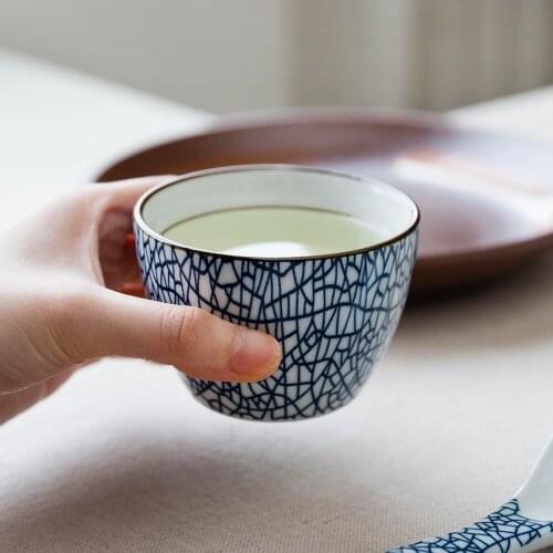 150ML Japanese Ceramic Teacups Retro Style Handpainted Home Office Coffee Mug Creative Drinkware