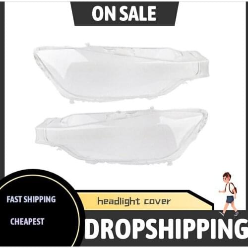 2x Car Headlight Glass Headlight Lens Shell Cover for BMW F30 F31 3 Series 2013 2014 2015 2016 Left & Right