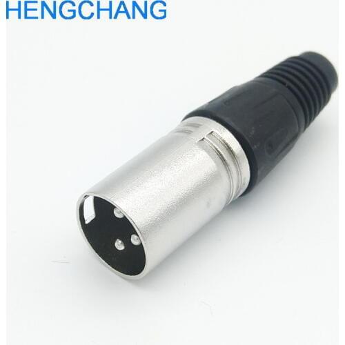 20pcs 3pole male XLR Audio Connector Male MIC Jack Plug for Microphone Adapter