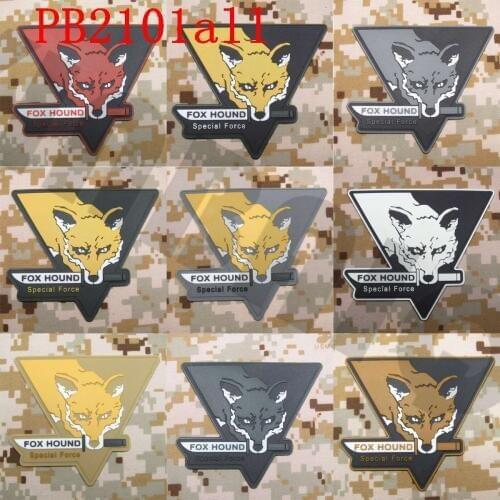 3D PVC Patch MGS Fox Hound Special Force Group Rubber patch