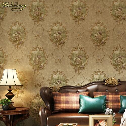 Beibehang American Vine Sculpture 3D Stereo Nonwoven Fabric Wallpaper Wedding Room Bedroom Living Room Background papel de pared