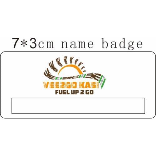 50pcs custom 70*30mm plastic acrylic name badge name tag with pin reusable name tag