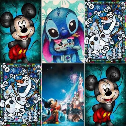 5D Diamond Painting DIY Cross Stitch Paste Diamond Mosaic Pattern Decorative Painting Home Disney