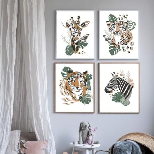5d Diy Diamond Painting Animal Tiger Flower Square/Round Diamond Embroidery Rhinestone Mosaic Room Decoration