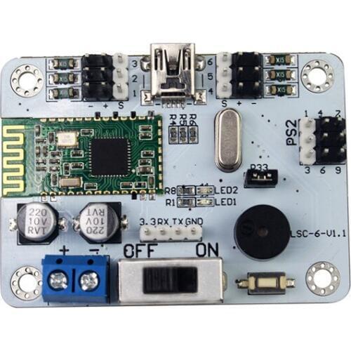 6-channel Bluetooth servo controller built-in Bluetooth 4.0 robot biped robot dedicated support PS2 handle For DIY robot accs