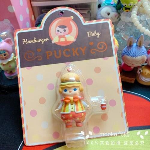 Authentic Pucky Biqi Elf Hamburger Baby Hanging Card Limited Handsale