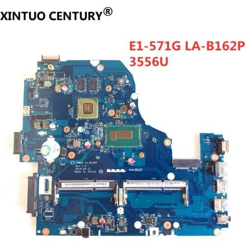Free shipping Z5WAH LA-B162P For ACER E1-572G E1-572 Laptop motherboard With SR1E3 3556U CPU GT820M 1GB 100% working well