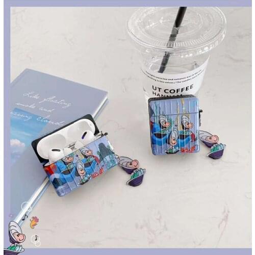 Funda for Airpods 1/2 pro Case Luxury Korea Pattern Case for Apple Air Pods Wireless Earphone Cover Capa Headphones Case Box