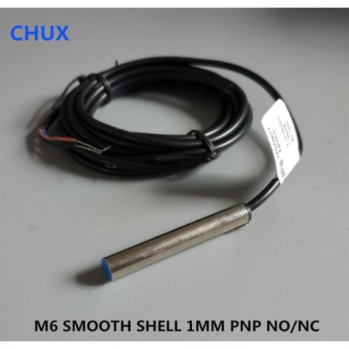 Cylinder Inductive Proximity Sensor PNP M6 Flush Type NO/ NC LJ6 IM6-1-DPA/PB 1mm Detect Distance Motion Approach Sensor Switch