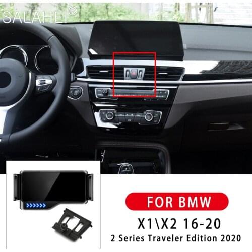 Hot Sell Car Phone Holder Air outlet Snap-type For BMW X1/X2 2016 2017 2018 2019 2020 Auto Induction GPS Bracket Car Accessories