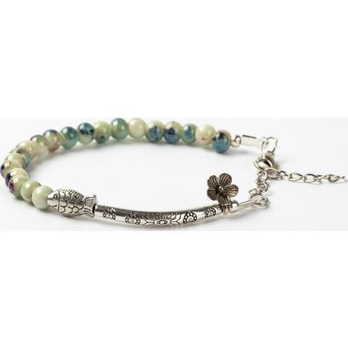 Ceramic Handmade Trinkets Womens Fashion Bracelets Restoring Ancient Ways High Temperature Ceramic #1453