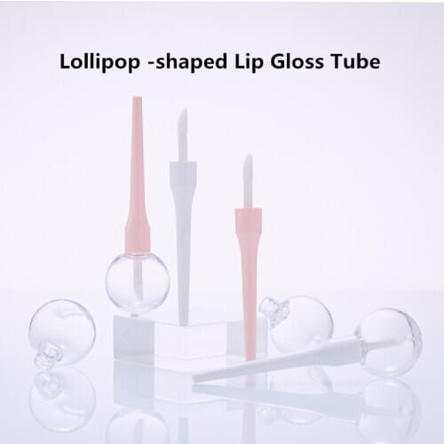 Lip Glaze Container Lollipop -shaped Tube Lip Gloss Tube Empty Refillable Cosmetic ContainerTop Grade Packaging Material