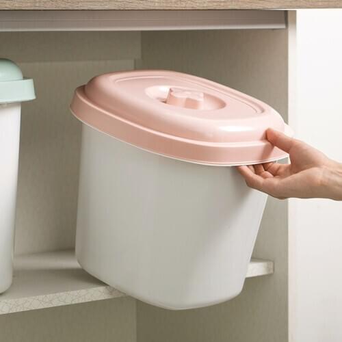 Kitchen plastic storage box with lid rice bucket household large sealed insect-proof moisture-proof flour bucket mx12041619