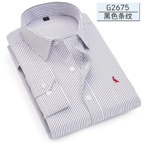 2021 Reserva Aramy Men Shirt 2021 Spring New Solid color/stripes business office formal mens formal shirts 7XL plus size