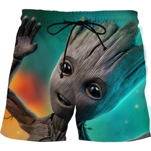 2021 Mens Beach Shorts, Mens Animated Beach Shorts, Fitness Shorts with Quick-Dry Rope and 3D-Printed Mens Casual Shorts XS-6