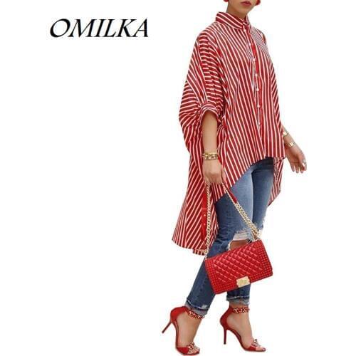 Женские красные рубашки OMILKA China At AliExpress