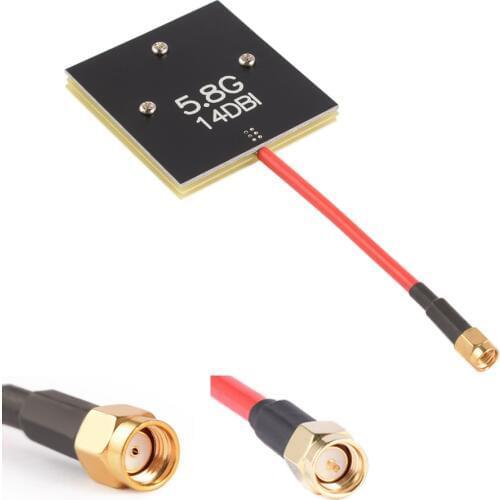 5.8G 14dBi High Gain Panel Antenna RC Multirotor Airplanes Antenna for Fixed-wing/Multicopter RPSMA / SMA Optional