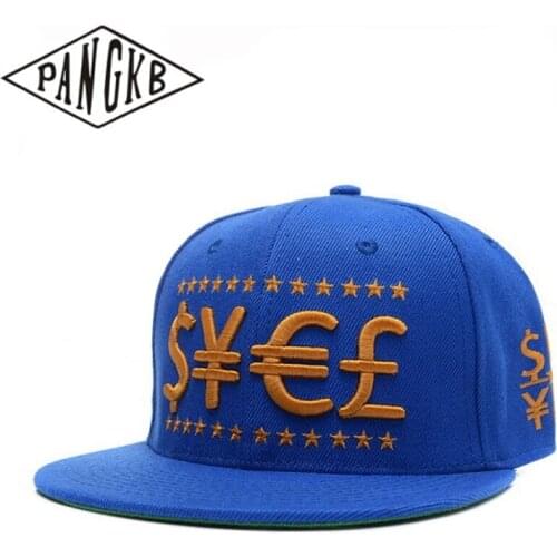PANGKB Brand money cap blue give me money hip hop snapback hat for men women adult outdoor casual sun baseball cap