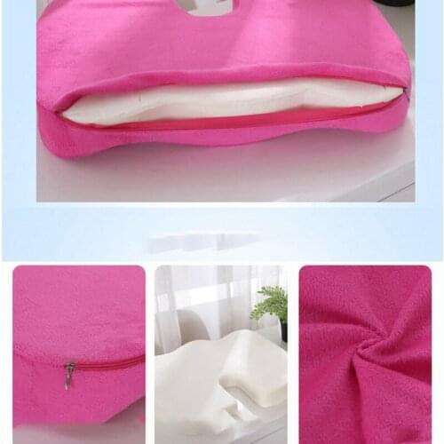 1pc U-shape Seat Cushion Gel New Travel Breathable Seat Cushion Memory Pad