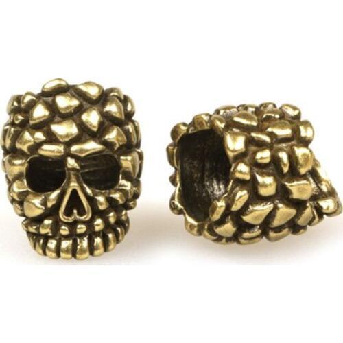 Skull Bead Antique Charm for DIY Paracord Bracelet Keychain Lanyard Making