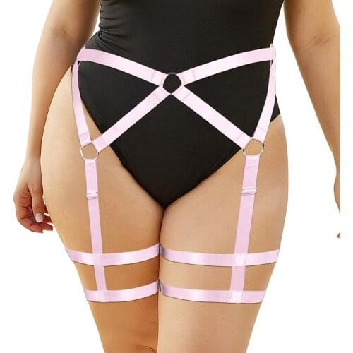 Harness Fashion Rave Wear Sexy Lingerie Goth Exotic Womens Underwear Thigh Bondage Plus Size Garter Belt Stockings Suspenders