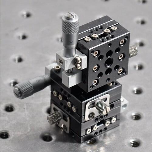 XYZ axis M3-338-L1-UB MMT manual high precision lifting fine adjustment displacement sliding table aluminum 30mm