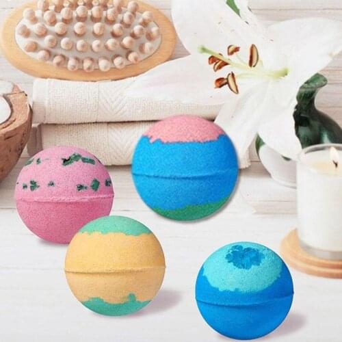 Bath Salt Ball Natural Plant Essential Oil Bubble Shower Bombs Coconut Mint Jasmine Skin Soothing For Shower Body Whitening 35g