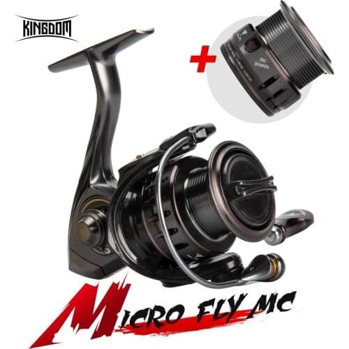 Kingdom MC Spinning Fishing Reels 800 1000 2000 3000 Carbon Braking Disc light Double Spool Fresh & Salt water Jigging Bait Reel