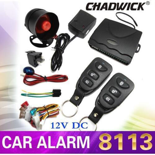 Universal Car Auto Remote Central Kit Door Lock Locking Vehicle Keyless Entry Remote Controllers Car alarm System CHADWICK 8113