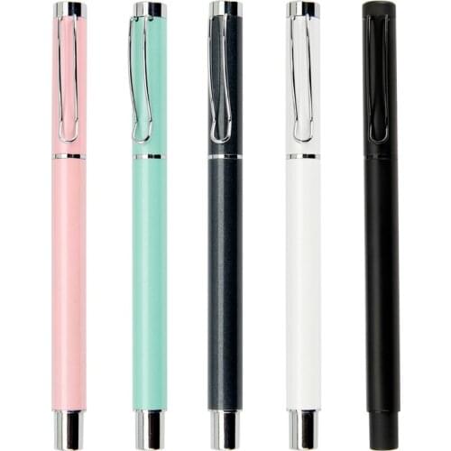 24PCS New Black Business Gift Metal Pen Advertising Ballpoint Pen Stationery Novelty Pens for Writing