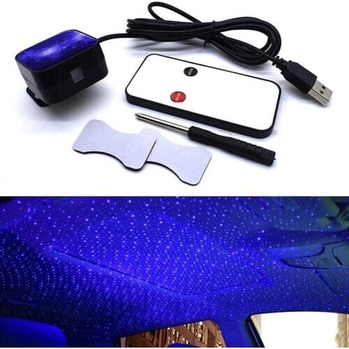 50% HOT SALES！！！Car Auto Roof USB Interior LED Decorative Ambiented Projector Starry Star Light