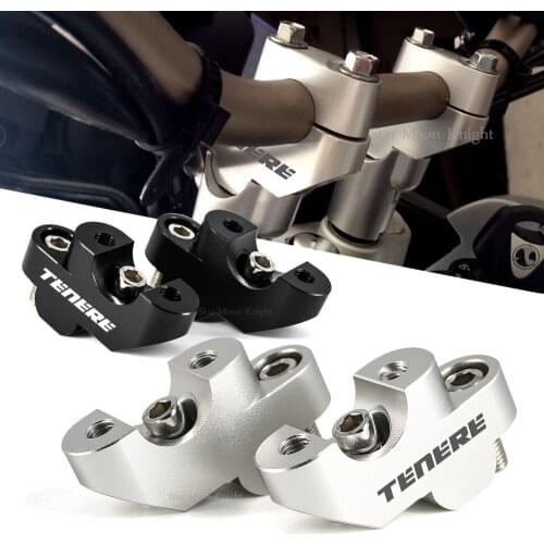 Motorcycle Accessories HandleBar Riser Handle Bar Mount Clamp Adapter 22mm 7/8" CNC aluminum For YAMAHA XT660Z Tenere XT 660 Z