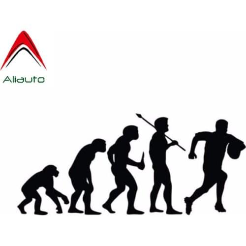 Aliauto Funny Car Stickers Personality Sports Rugby Rvolved Waterproof Reflective Automobile Decoration Decal PVC,15cm*6cm