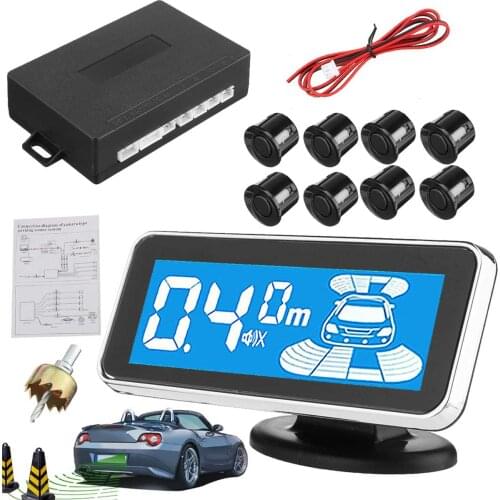 Auto Parktronic LED Digital Parking 4/6/8 Sensor Reverse Backup Car Parking Reversing Radar Monitor Detector System Backlight