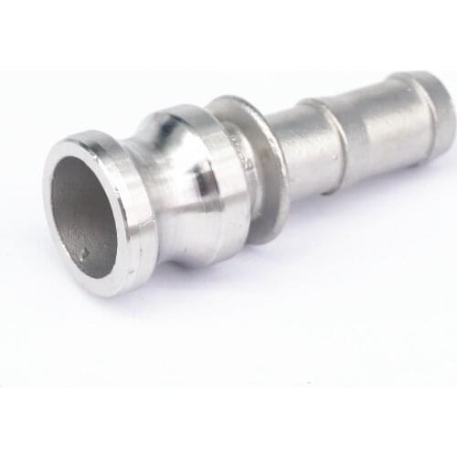 3/4" Hose Barbed 304 Stainless Steel Type E Plug Quick Fitting Camlock Connector