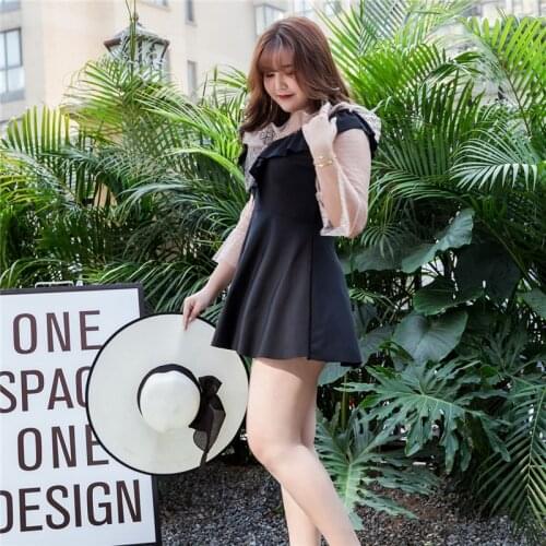 Plus Size One-piece Swimsuit Womens Swimsuit Skirt Beach Swimsuit Fashion Swimsuit Padded