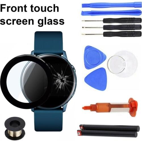 For Samsung Galaxy Watch Active 40mm/Active 2 40mm/44mm Watch Front Glass Lens Replacement Touch Screen Repair Tools Kit