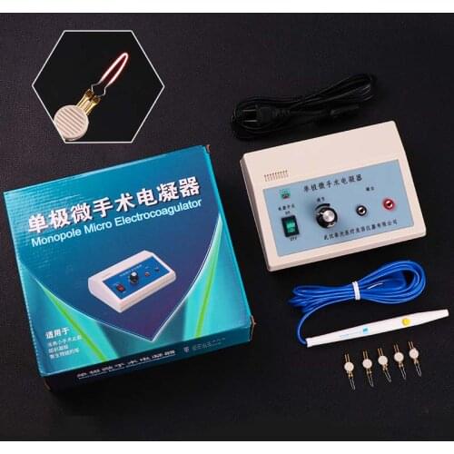 Electrocoagulator surgical operating instrument adjustable double-eyelid tool cosmetic plastic microvascular hemostasis