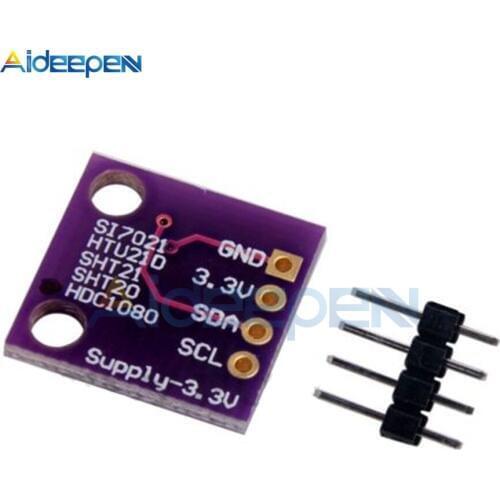 I2C IIC Digital Humidity Temperature Sensor Breakout Board For Arduino 3-5V Sensor Module Humidity Temperature Module
