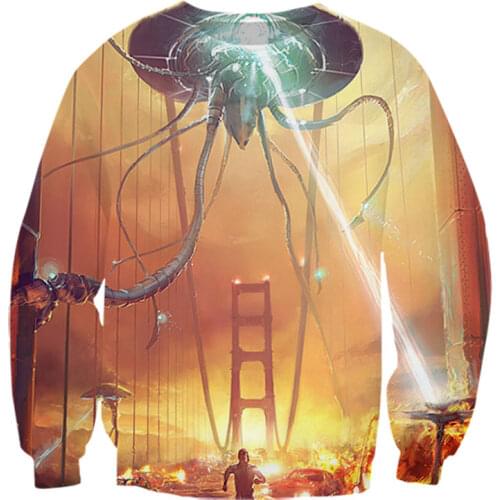 JUMEAST New Hoodies 3D Printing Mens Plus Size Hip Hop Breathable Sweatshirt Blue Men Long Sleeve Hooded Sweatshirt S-7XL