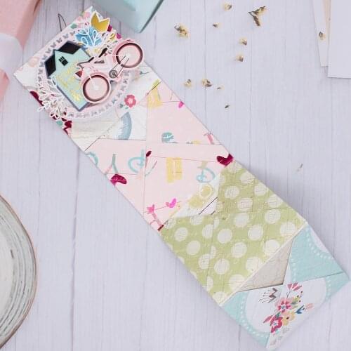 Envelope Mini Album Flip Through Metal Cutting Dies Stencils for DIY Scrapbooking Decorative Embossing DIY Paper Cards