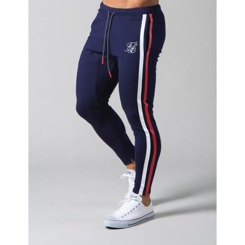 2021 New Alta qualidade Men trousers seda marca calças fitness casual treinamento diário fitness casual esportes jogging calças